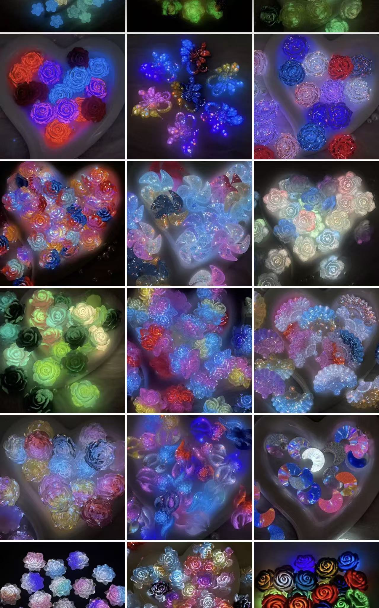 #  Luminous Flowers # Mystery bags ---open in  live